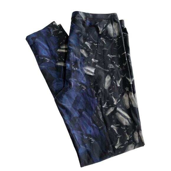 Allsaints Leggings Womens 6 Opium True Cobalt Blue and Black - Picture 11 of 11